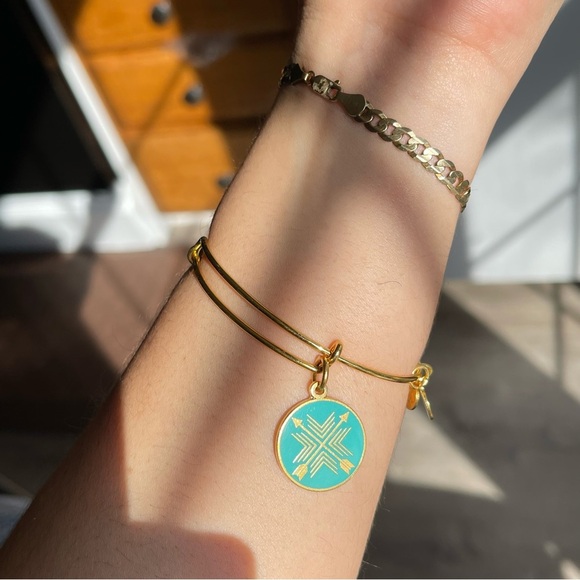 ALEX AND ANI Arrows of Friendship Charm Bangle - Picture 4 of 6